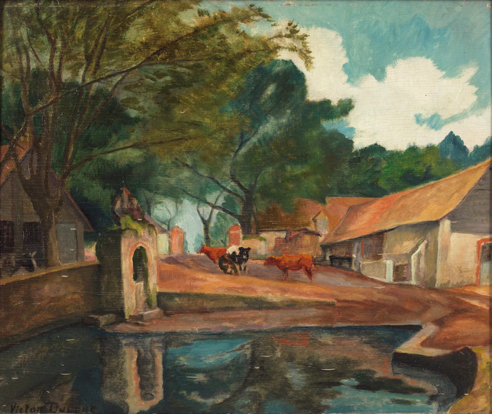 VICTOR DUPONT (1873-1941) La ferme ()