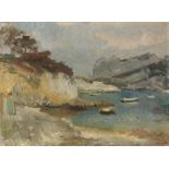 RAYMOND LEGUEULT (1898-1971) La crique, ou le Port de Sormiou (Painted in Sormiou in 1929)
