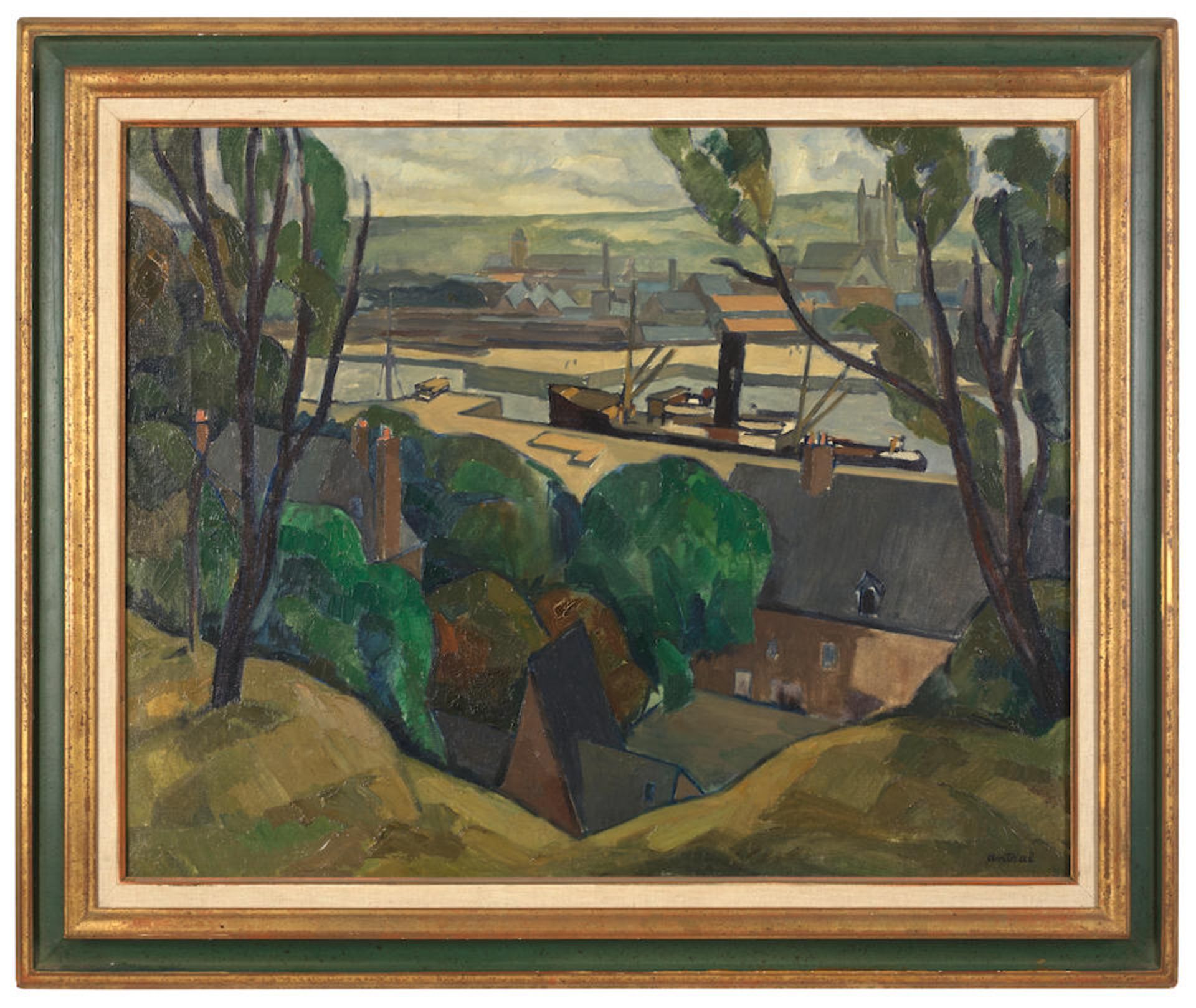 LOUIS-ROBERT ANTRAL (1895-1939) Le port de Fécamp () - Image 2 of 2