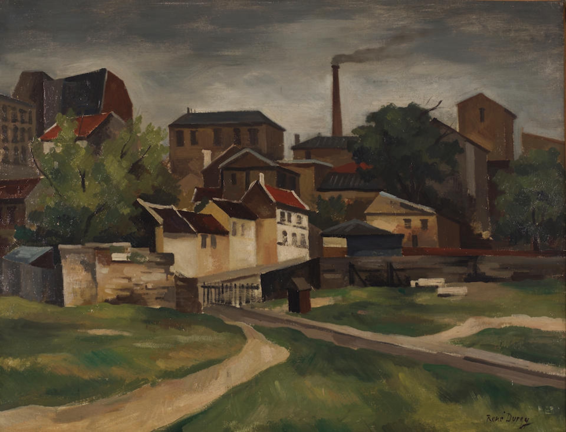 RENÉ DUREY (1890-1959) Les abords de l'usine ()