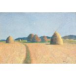 GABRIEL JURKIĆ (1886-1974) The haystacks (Executed in Kupres in 1915)