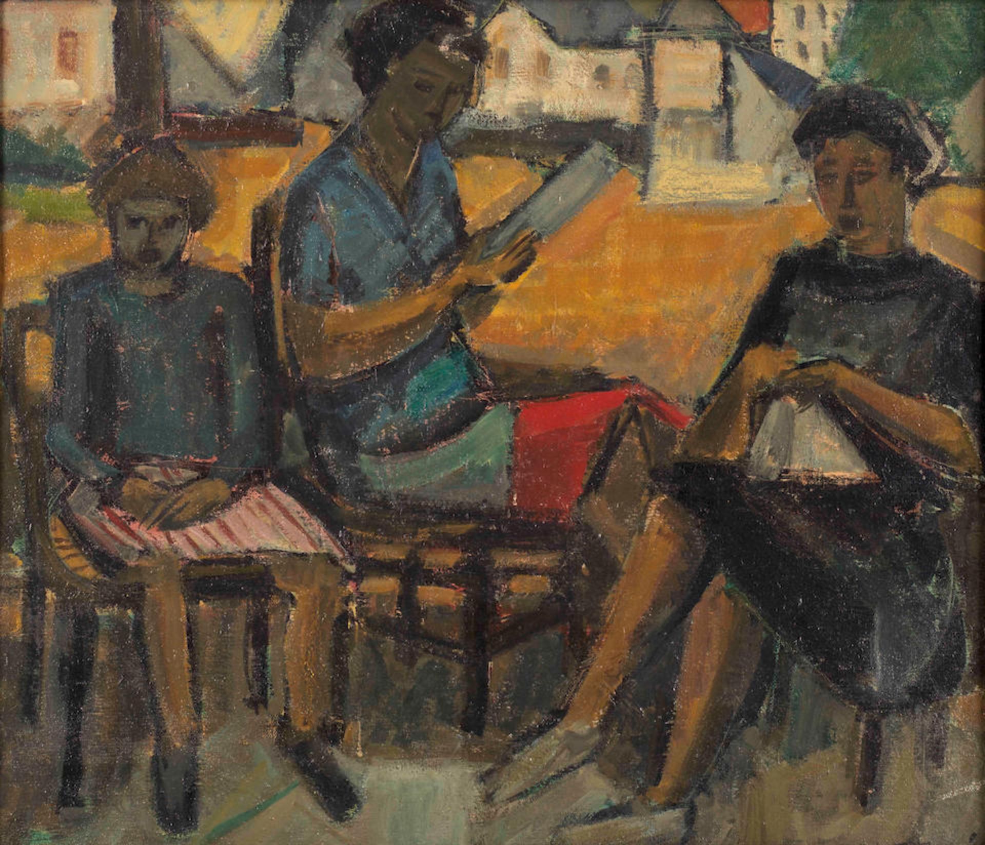 ROGER MONTANÉ (1916-2002) Trois femmes assises (Painted in 1954)
