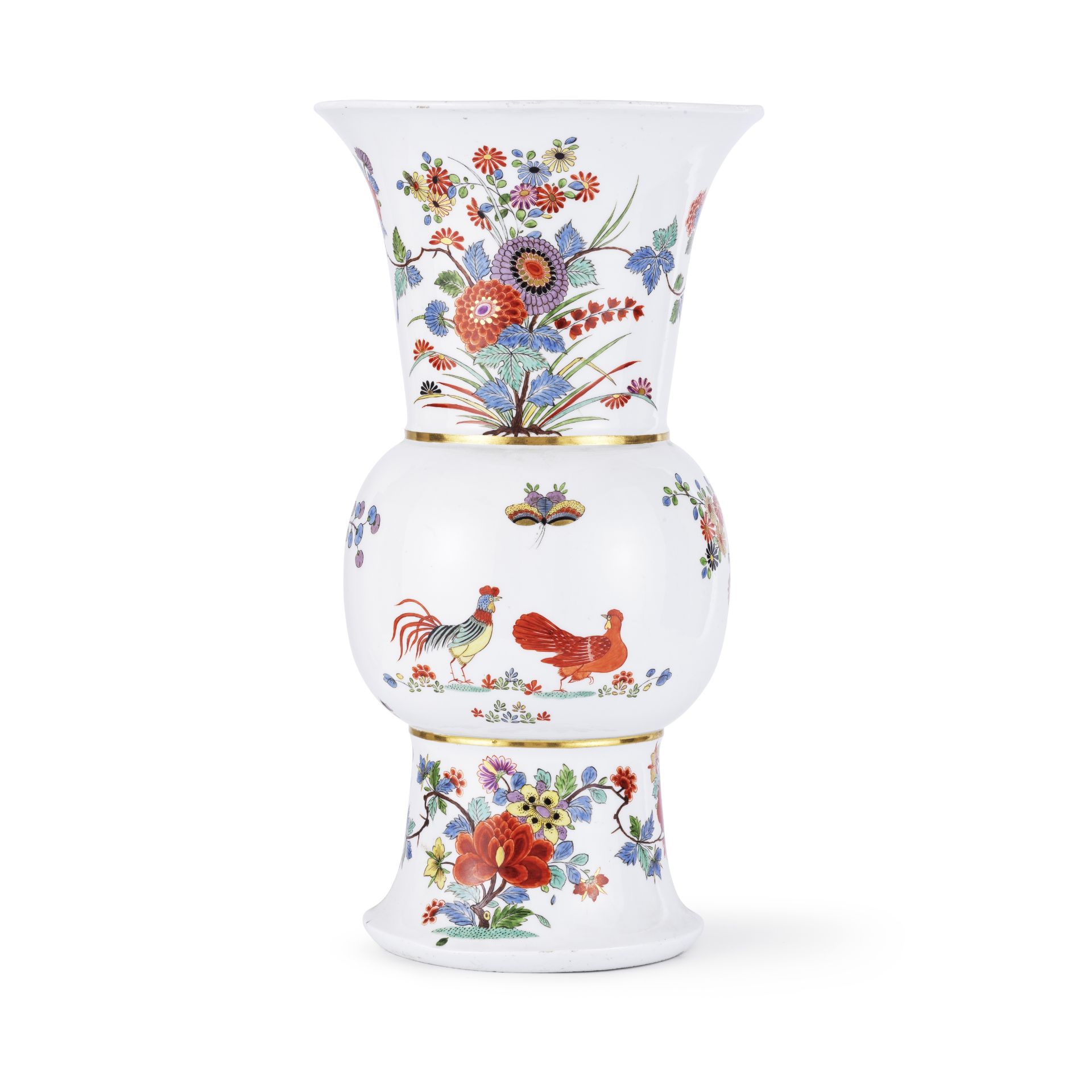 Grand et rare vase en porcelaine de Meissen, circa 1730A rare large Meissen vase, circa 1730