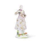 Statuette en porcelaine de Meissen repr&#233;sentant une persane, circa 1750A Meissen figure of ...