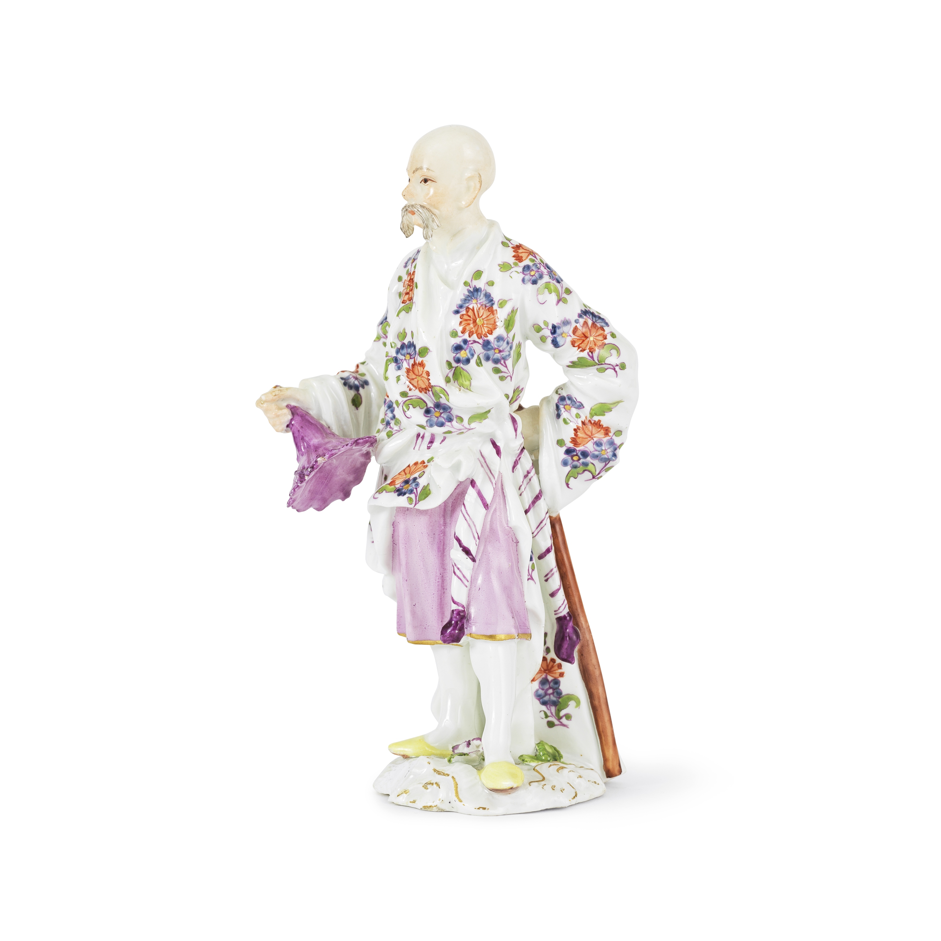 Statuette en porcelaine de Meissen r&#233;presentant un homme japonais, circa 1750A Meissen figu...