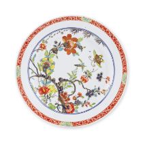 Grand et rare plat en porcelaine de Meissen, circa 1735A rare Meissen large dish, circa 1735