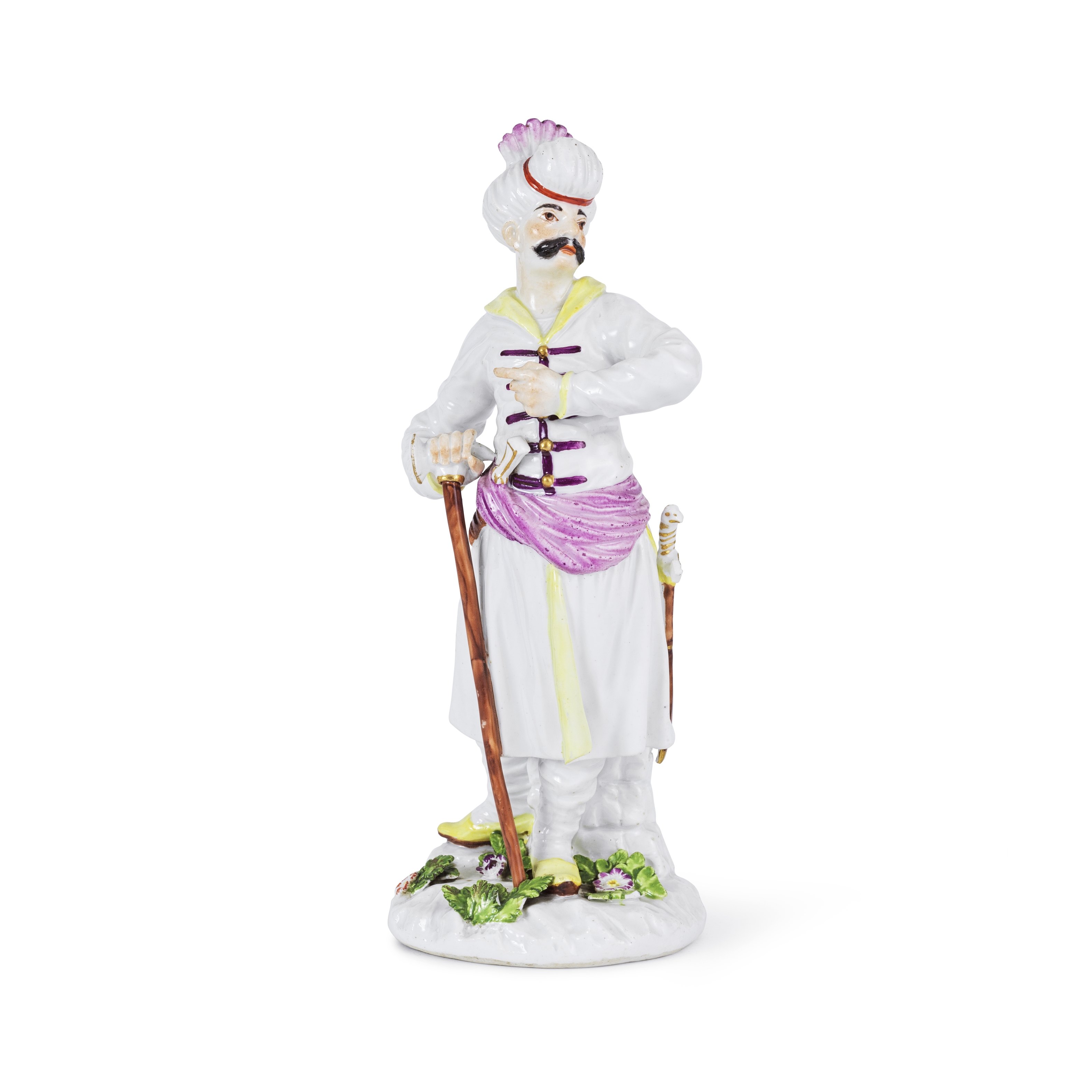 Statuette en porcelaine de Meissen repr&#233;sentant un persan, circa 1750A Meissen figure of a ...