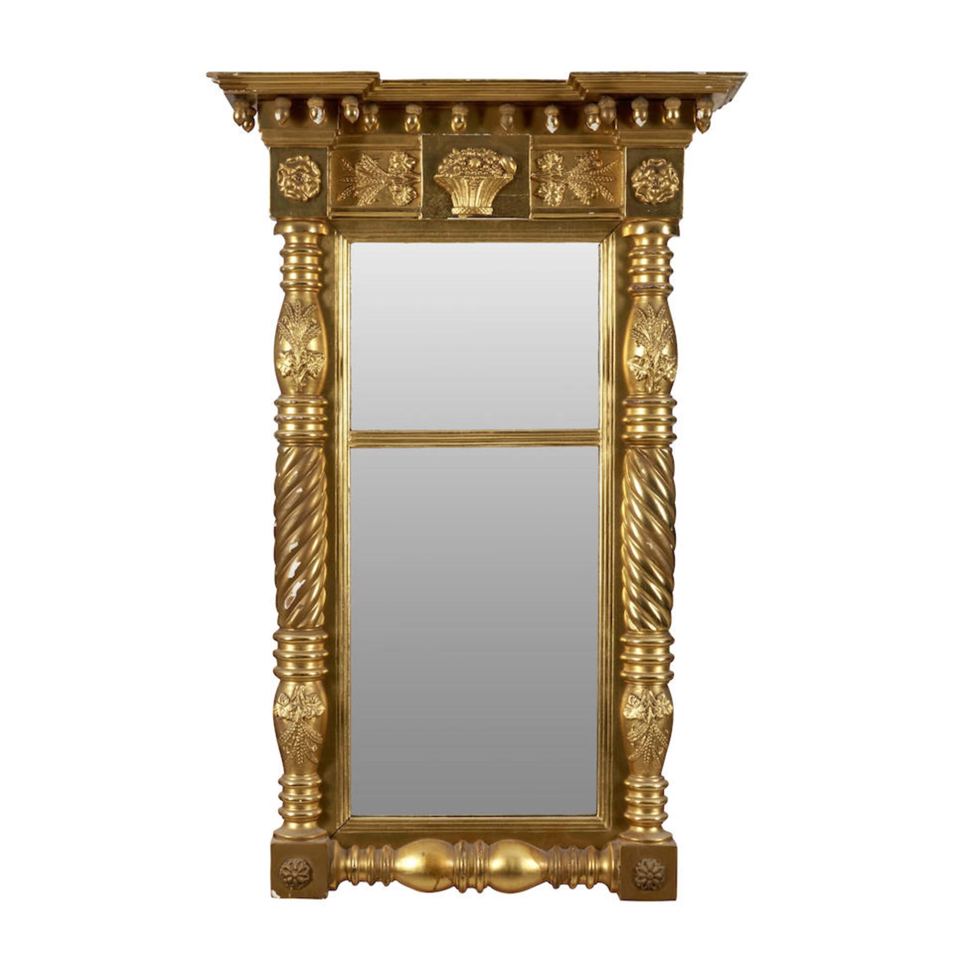 Empire-style Split-baluster Mirror, Ernest F. Hagen (1830-1913), New York, New York, c. 1870.