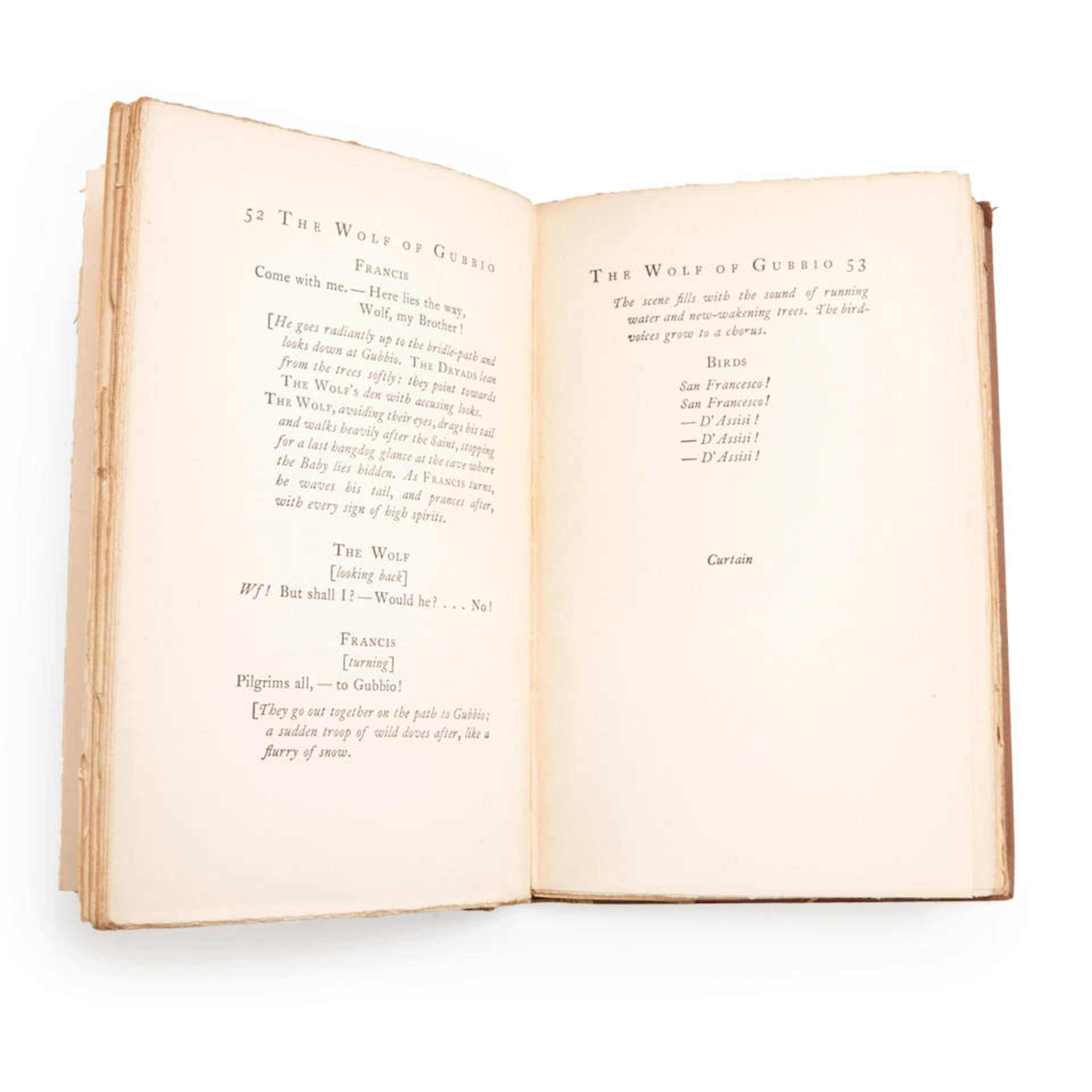 PEABODY, JOSEPHINE PRESTON. The Wolf of Gubbio: A Comedy in Three Acts. SIGNED. Boston and New ... - Bild 2 aus 3