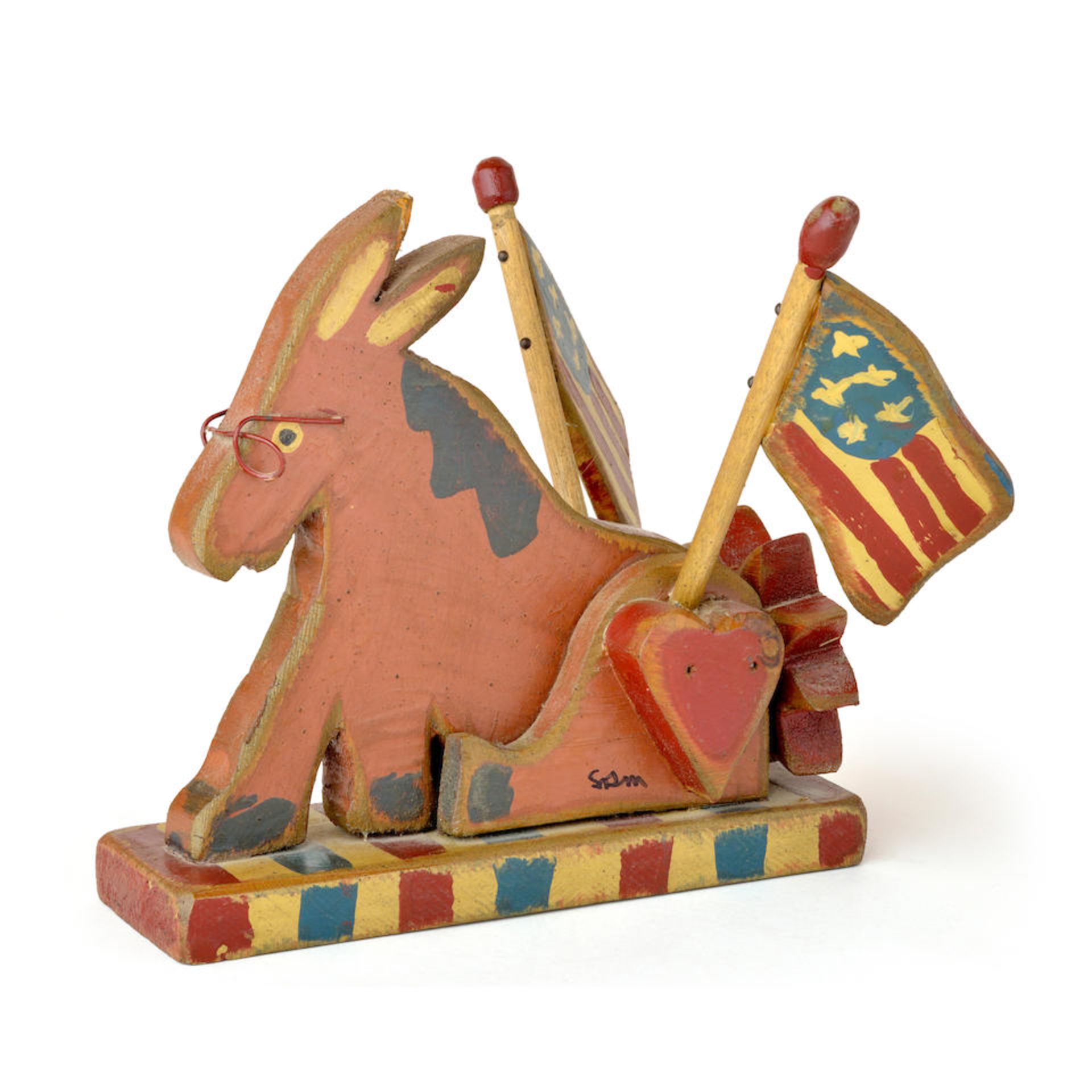 Polychrome Figure of a Donkey, United States, c. 1930.