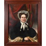 American School, 1837. Portrait of a Lady ht. 36 in., wd. 28 in.