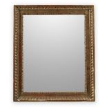FRENCH GILT GESSO AND WOOD MIRROR