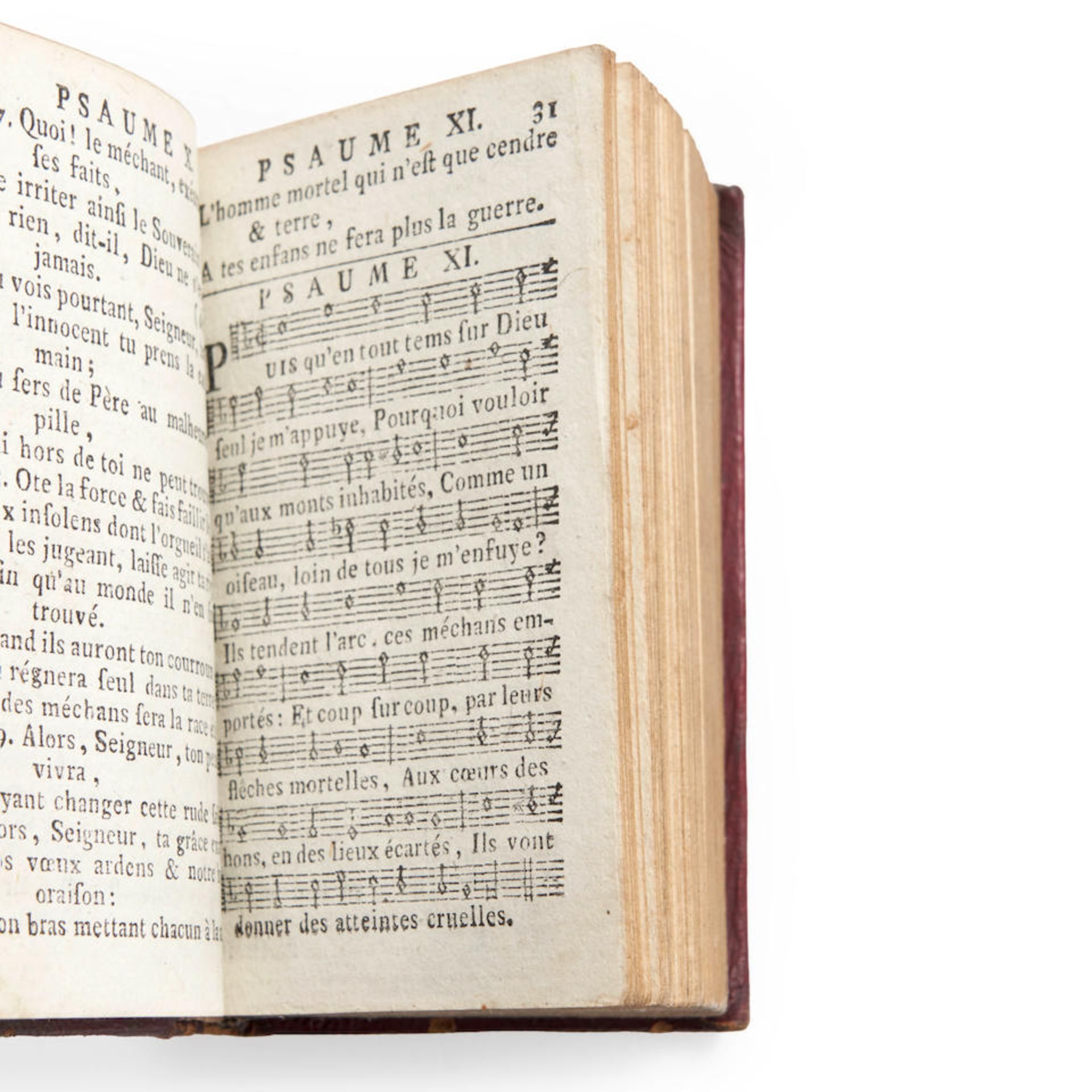 BOOK OF PSALMS. Psaumes de David. Nouvelle edition, ou la musique est exactement corrigee. Laus... - Bild 2 aus 3