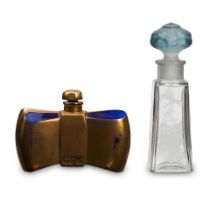 TWO BACCARAT PERFUME BOTTLES FOR PEGGY HOYT AND GUERLAIN