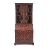 MAHOGANY SECRETARY BOOKCASE