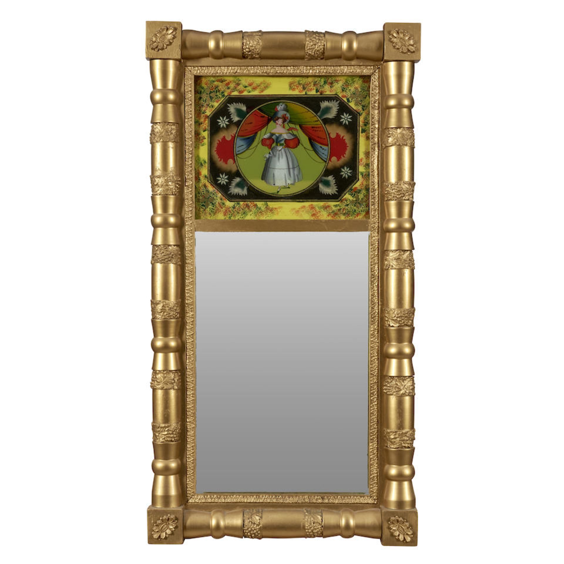 Empire Style Split-baluster Mirror, America, c. 1840.