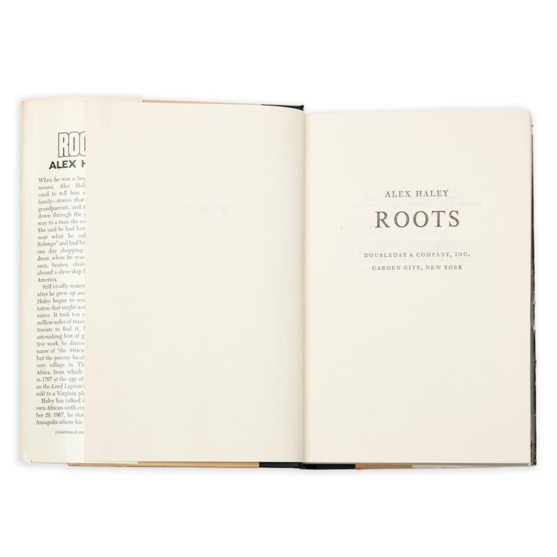 HALEY, ALEX. 1921-1992. Roots: The Saga of an American Family. Garden City, N.Y.: Doubleday & Co... - Image 2 of 2