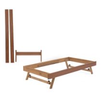 CHARLES WEBB OAK TRUNDLE BED