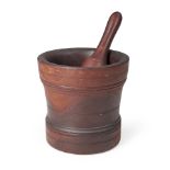 Lignum Vitae Mortar and Pestle, early 19th century.