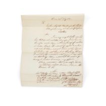MARITIME DOCUMENTS. Two early-19th-century autograph letters signed.