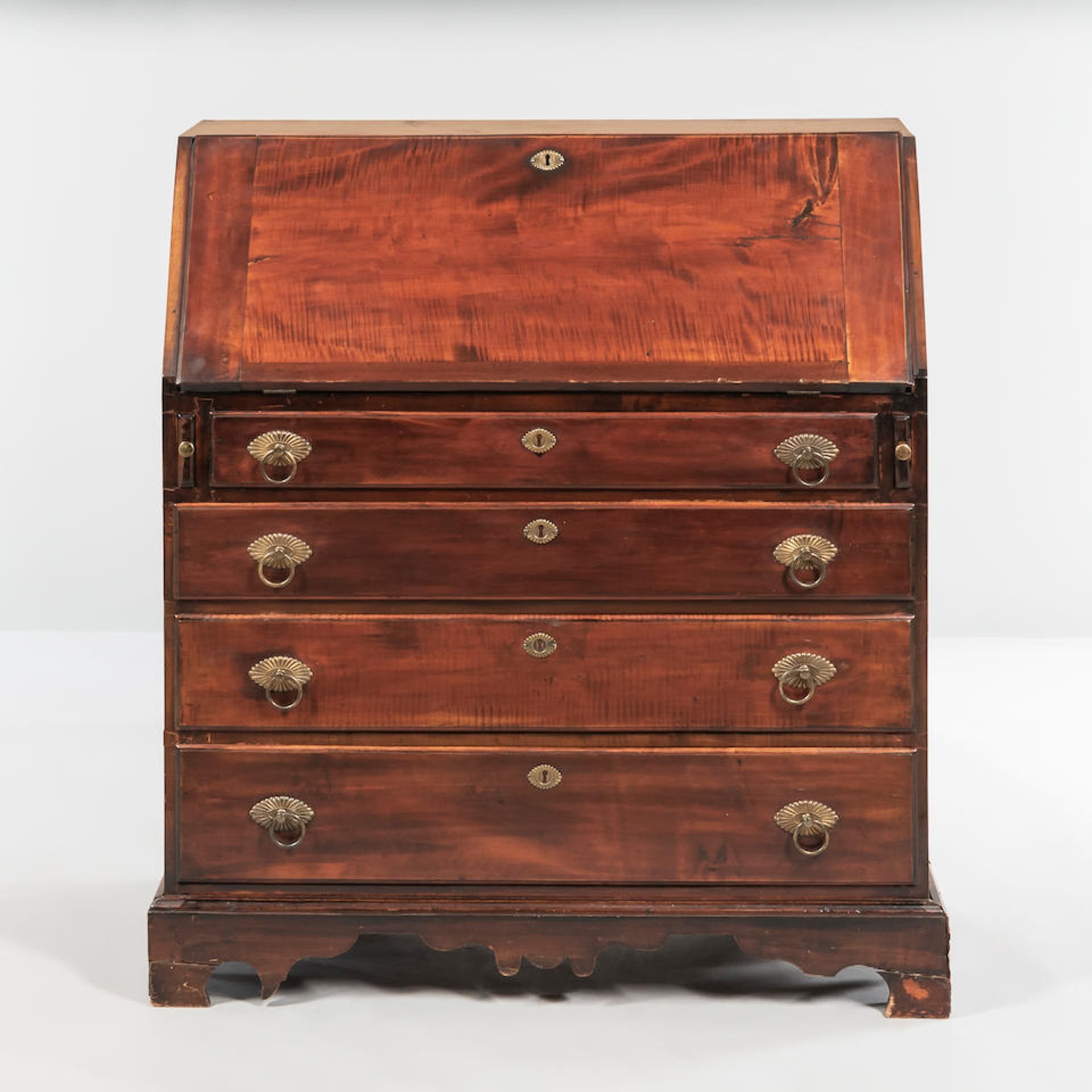 Maple Slant-lid Desk, Vermont, c. 1800. - Image 2 of 2