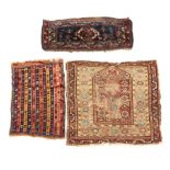 Two Anatolian Rugs and Veramin Bagface Anatolia and Iran 3 ft. x 3 ft., 1 ft. 10 in. x 2 ft. 8 i...