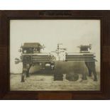 Photo of a Prentice Brothers Lathe in a Branded Frame Worcester, Massachusetts, late 19th to ear...
