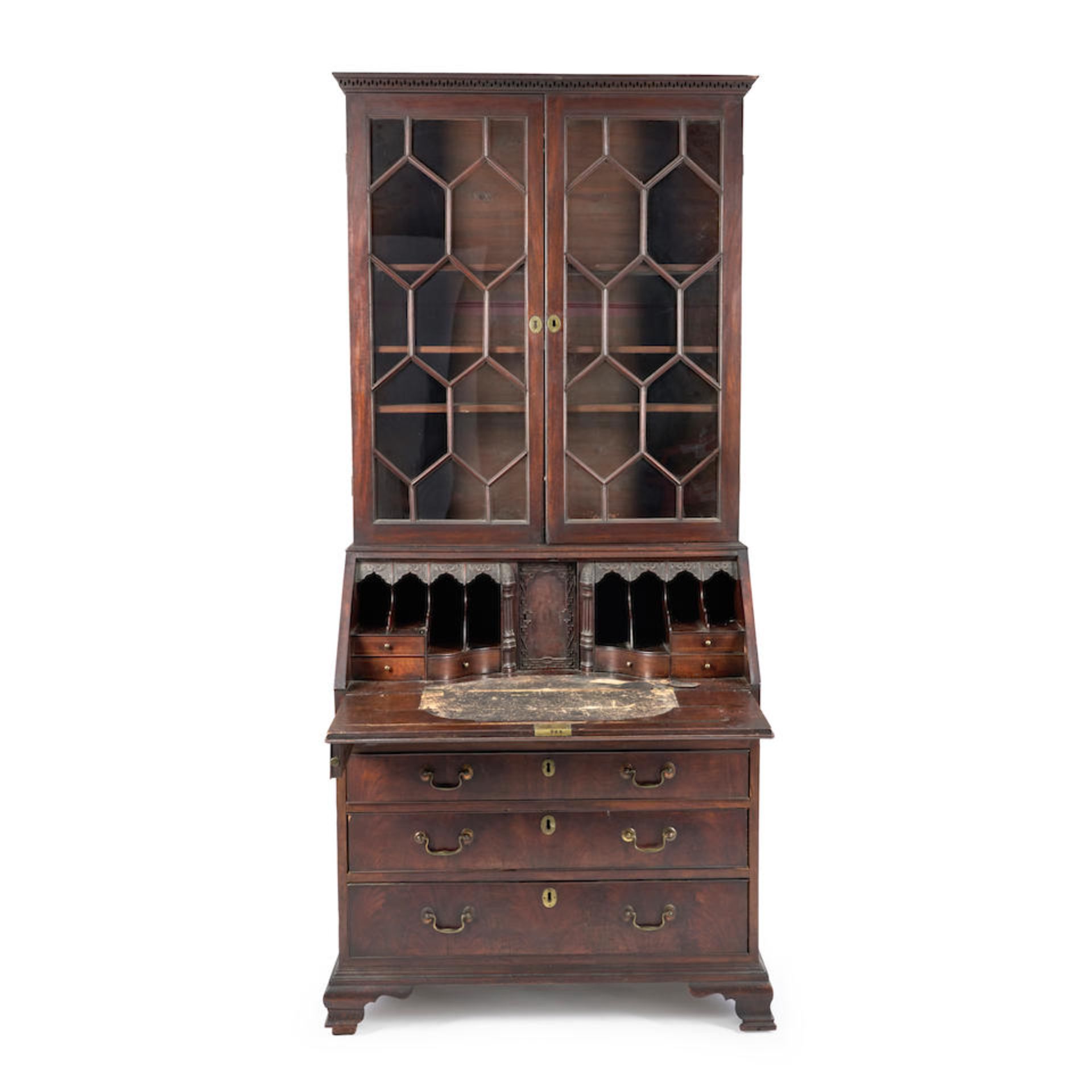 MAHOGANY SECRETARY BOOKCASE - Bild 2 aus 2