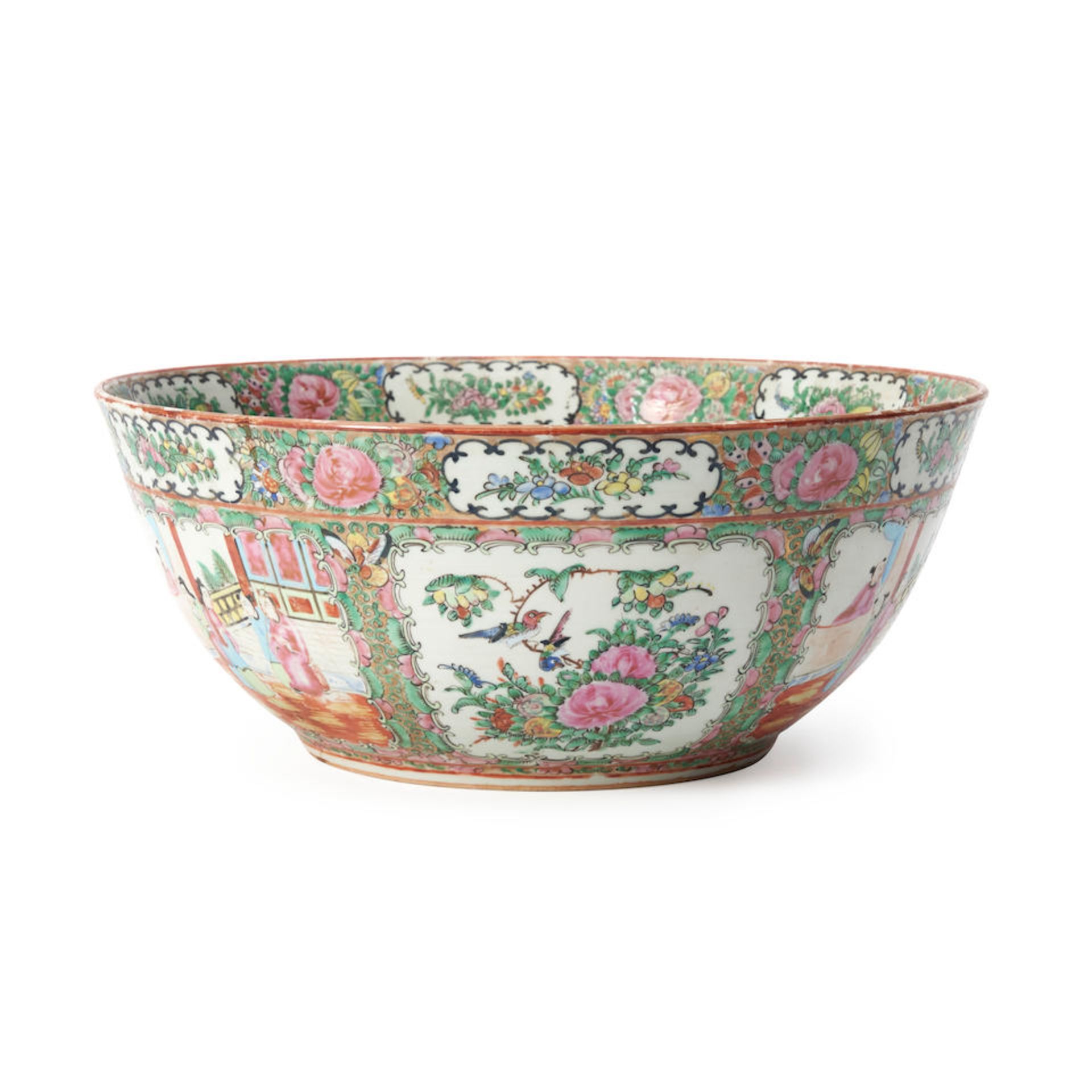 A ROSE MEDALLION PUNCH BOWL - Image 3 of 3