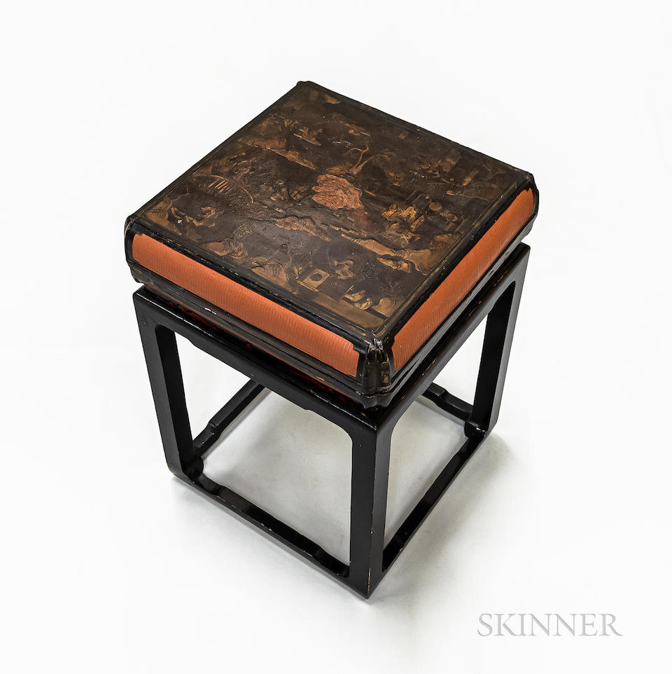 Asian Modular Lacquered Box on Stand - Image 2 of 2