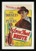 Love That Brute Vintage PosterUnited States, 1950,