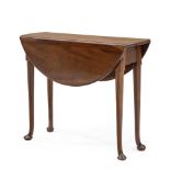 QUEEN ANNE MAHOGANY DROP LEAF BREAKFAST TABLE