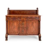 CLASSICAL CARVED MAHOGANY SIDEBOARD