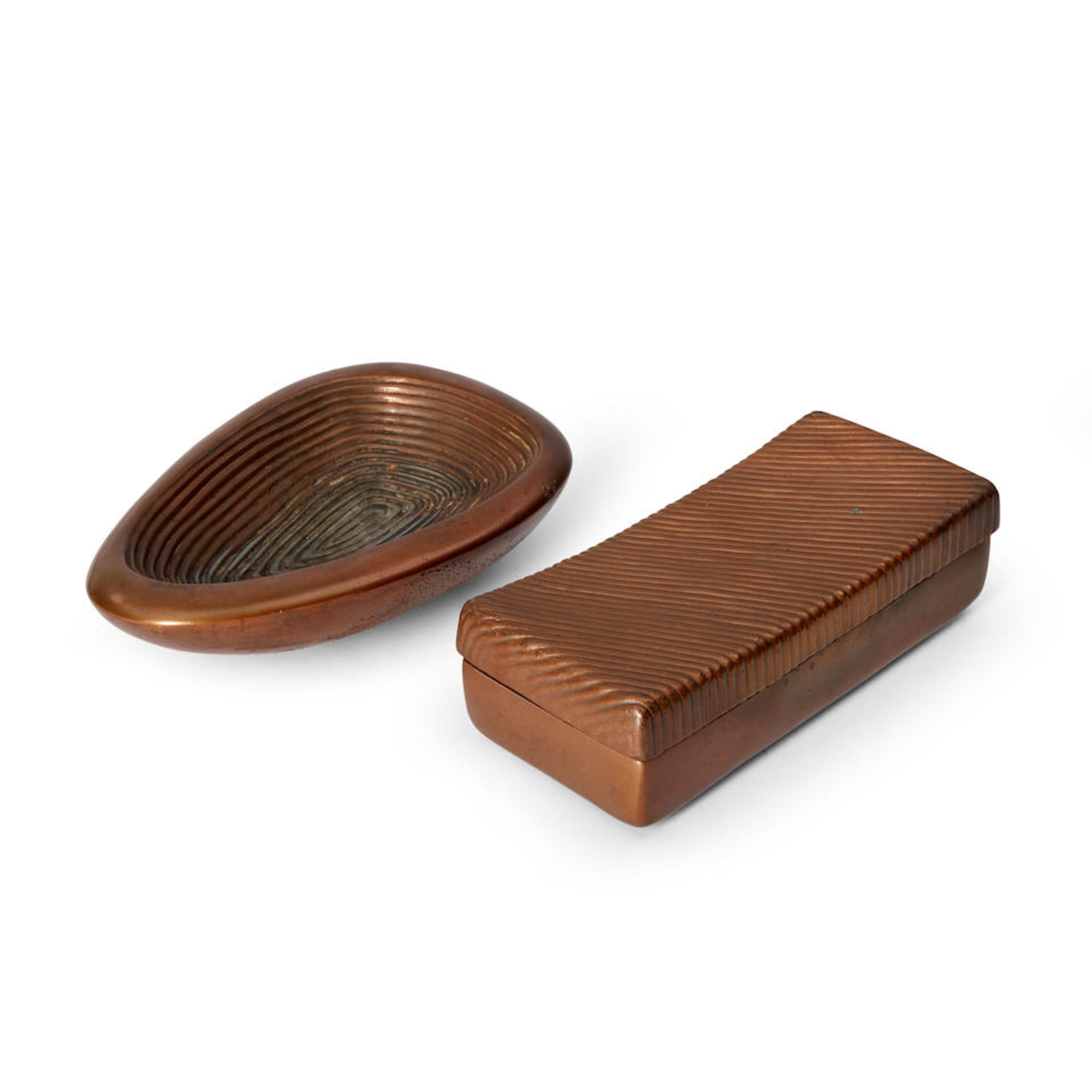 Mid-Century Modern Cigarette Box and Ash Tray possibly Europe, c. 1960s,