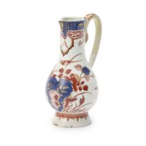 Dutch Delft Doré Vinegar Cruet Jug, Holland, c. 1710-20,