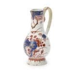 Dutch Delft Doré Vinegar Cruet Jug, Holland, c. 1710-20,