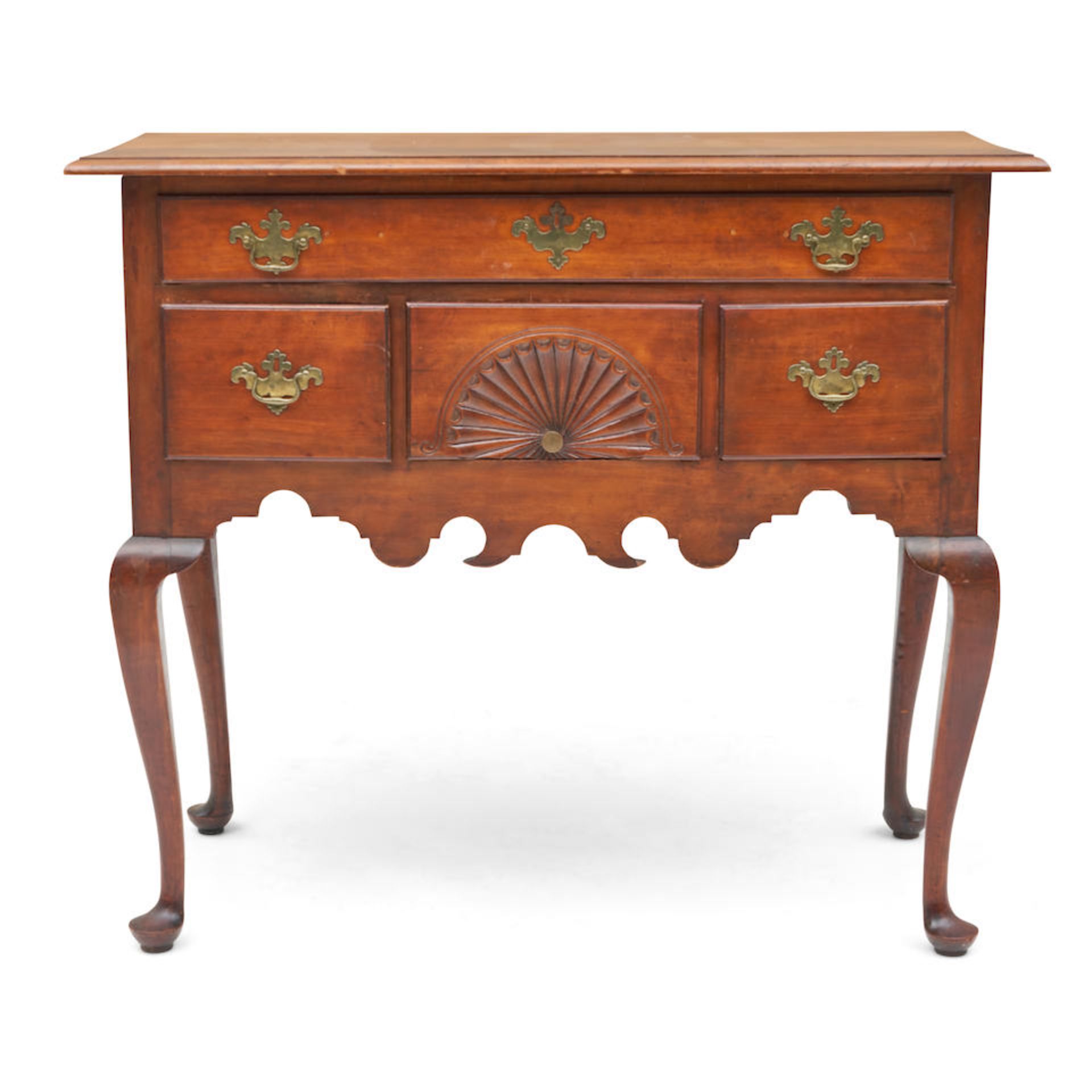 CHIPPENDALE-STYLE MAHOGANY BASE OF A HIGH CHEST