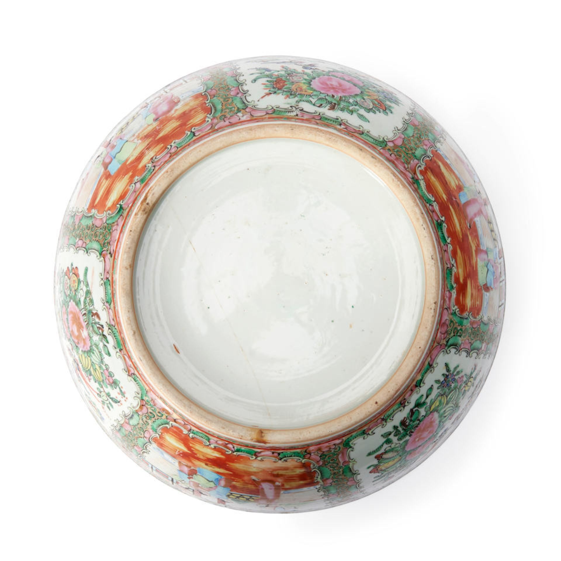 A ROSE MEDALLION PUNCH BOWL - Image 2 of 3