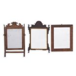 Two Wood Mirrors and A Small Dressing Mirror