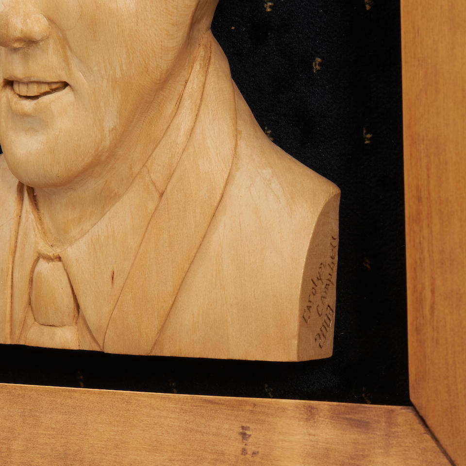 Relief Portrait of Bill Clinton, Carolyn Campbell (b. 1947), Knoxville, Tennessee, c. 1995. - Image 2 of 2