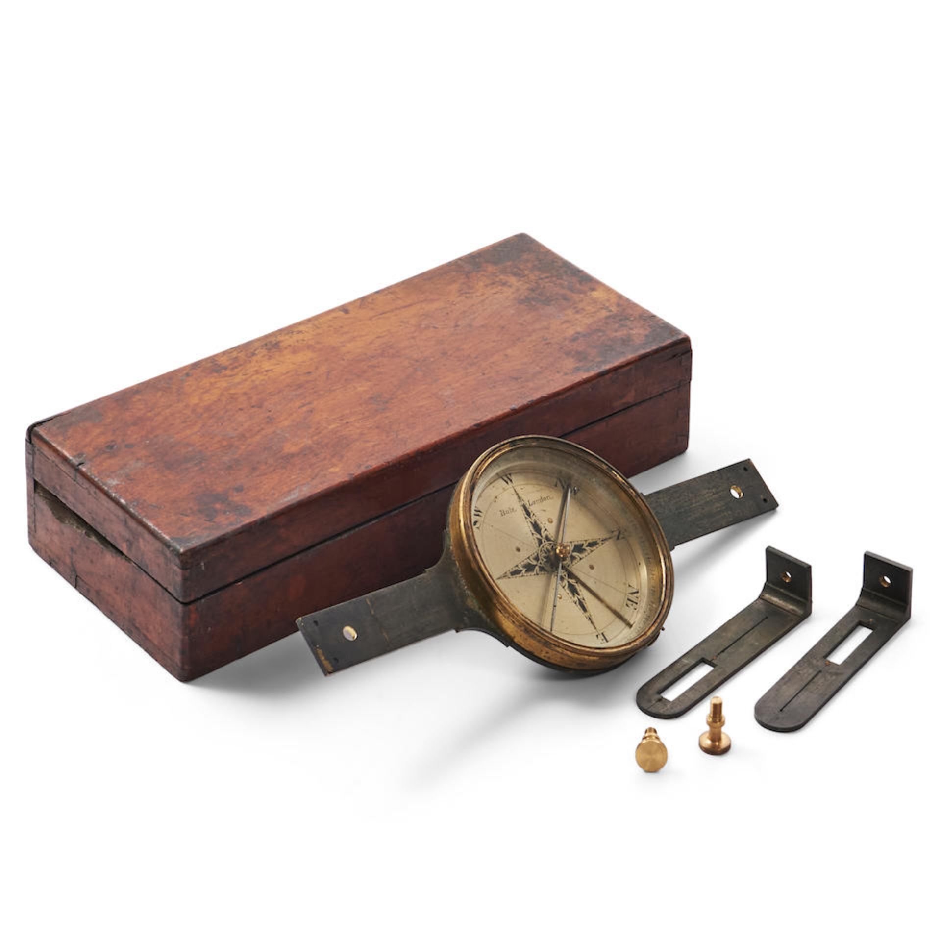 London Surveyor's Plain Compass, 19th century,