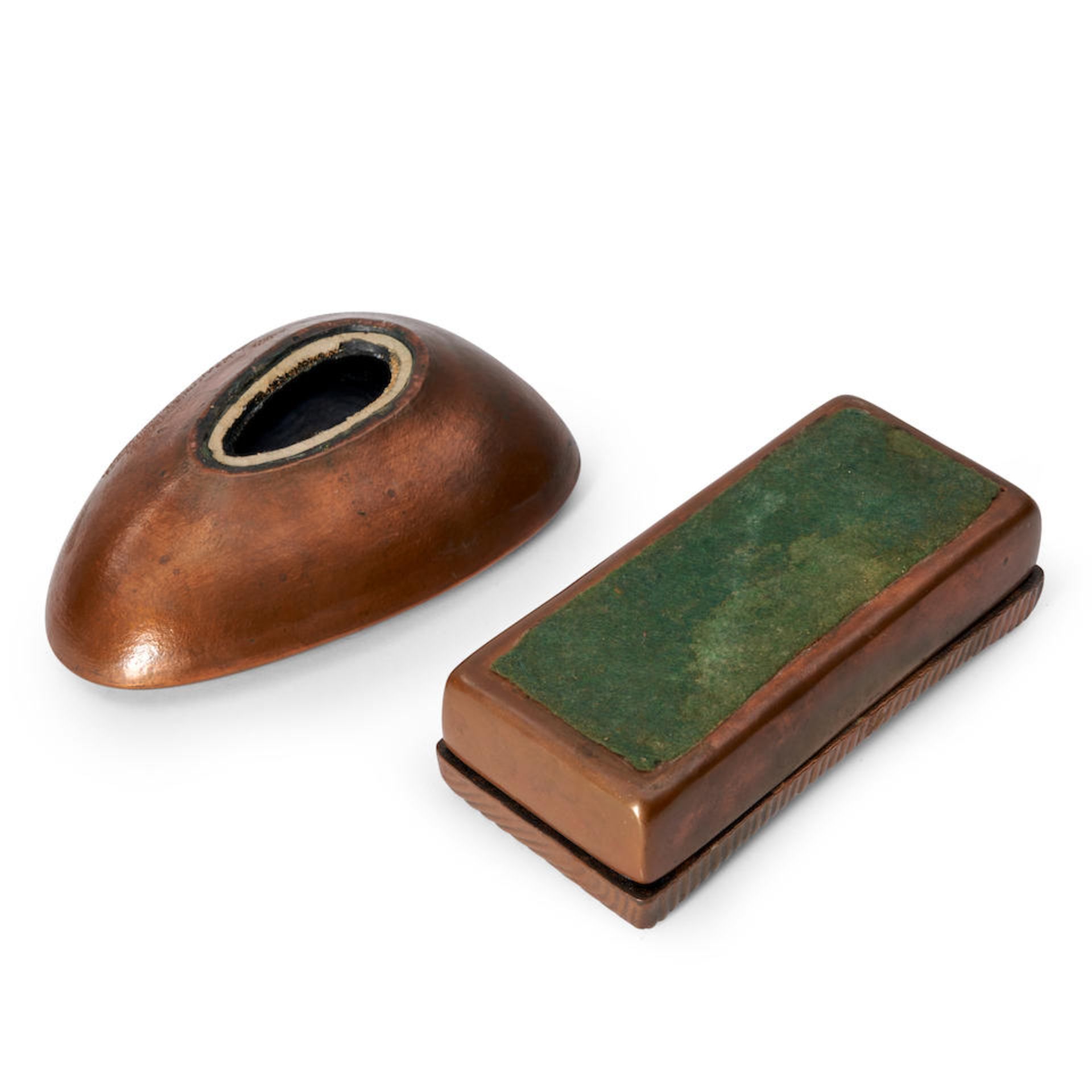 Mid-Century Modern Cigarette Box and Ash Tray possibly Europe, c. 1960s, - Bild 3 aus 3