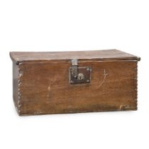 Oak Boarded Box, England, 18th century,