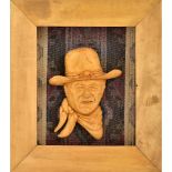 Relief Portrait of John Wayne, Carolyn Campbell (b. 1947), Knoxville, Tennessee, 2001.
