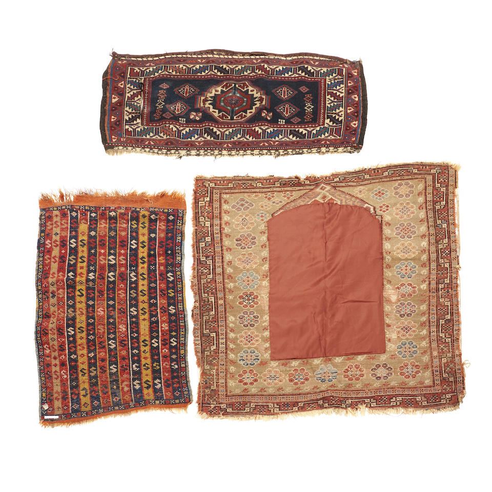 Two Anatolian Rugs and Veramin Bagface Anatolia and Iran 3 ft. x 3 ft., 1 ft. 10 in. x 2 ft. 8 i... - Image 2 of 2