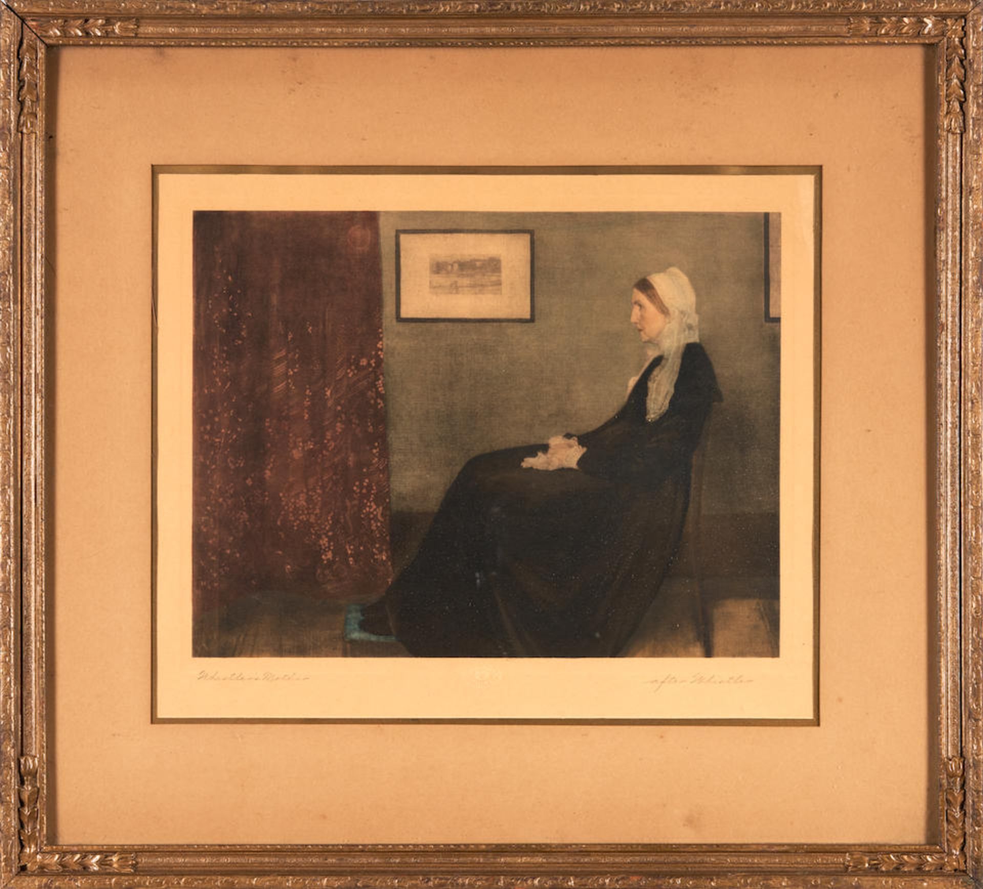 After James Abbott McNeill Whistler; Whistler's Mother; - Image 2 of 5