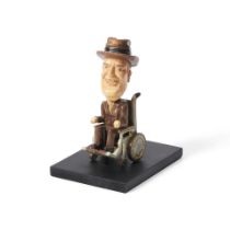 Carved and Painted Franklin D. Roosevelt Figure, Joe Hrovat (1920-2013), West Allis, Wisconsin, ...