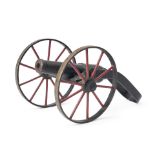 Cast Iron and Steel Miniature Cannon,