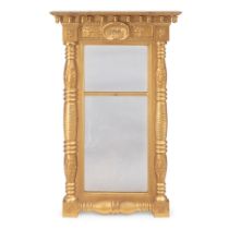 FEDERAL GILTWOOD TABERNACLE MIRROR