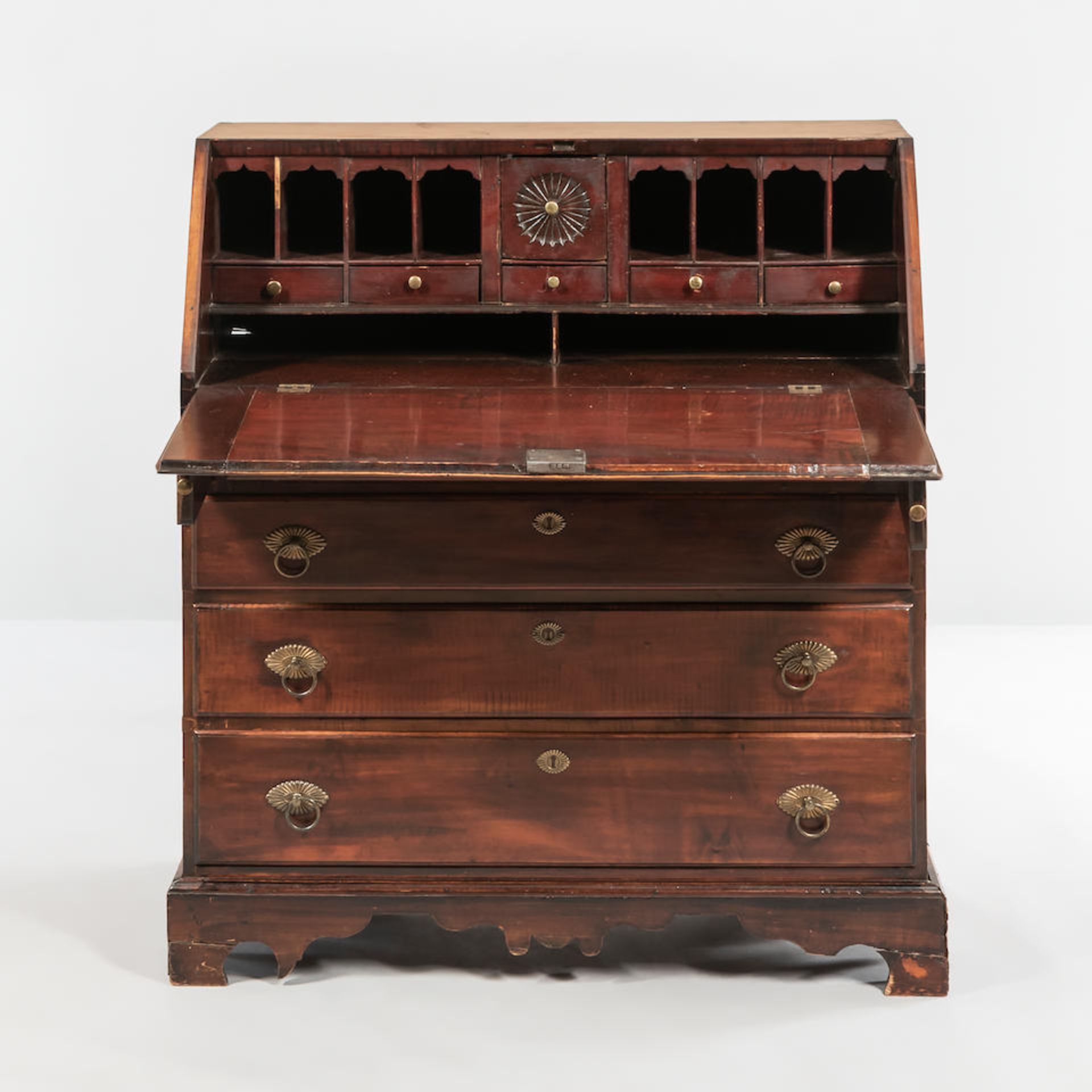 Maple Slant-lid Desk, Vermont, c. 1800.